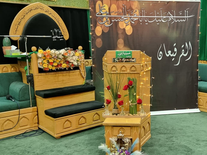 من فعاليات الحسينية شهر رمضان 1443 -  منصة مولد الامام الحسن عليه السلام