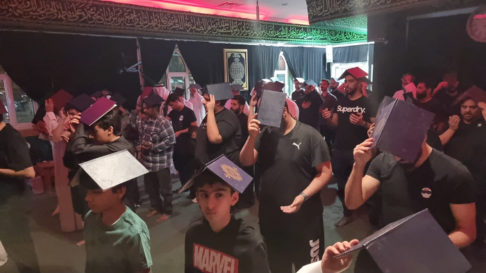 1 من فعاليات الحسينية في شهر رمضان 1443 - رفع المصاحف