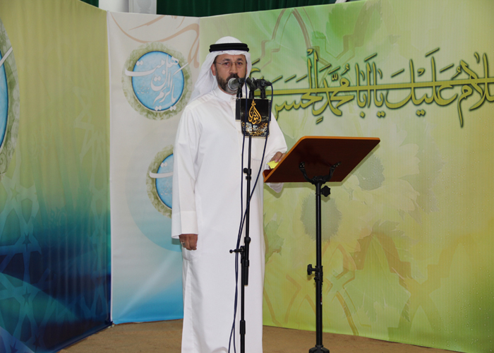 عريف الحفل الحاج ناصر بوصخر في مولد الامام الحسن ع - شهر رمضان 1434
