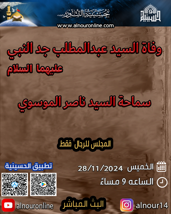 وفاة عبدالمطلب جد النبي عليهما السلام